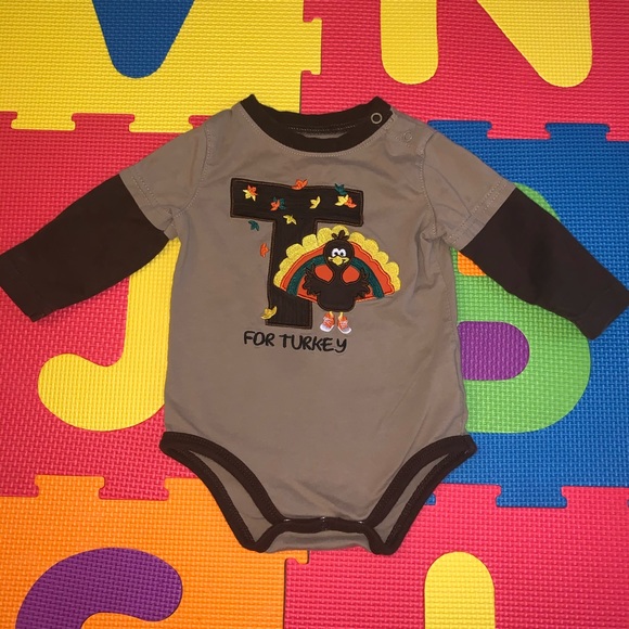 okie dokie Other - Okie Dokie Turkey Thanksgiving Long Sleeve Onesie